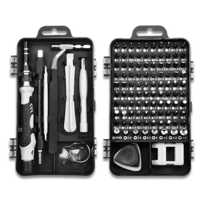 Precision Screwdriver Kit with  115 in 1 with 100 Bits Flexible Shaft, Extension Rod for Phone, Game Console, Tablet, PC